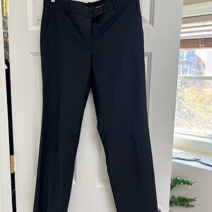 Ann Taylor Classic Navy Blue Wool Blend Dress Pants Straight Leg Size 2